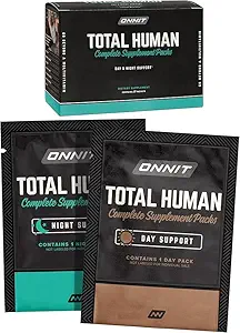 [BRSW22TROYHQAG3G] ONNIT Total Human Adult Multivitamin Dietary Supplement Comprehensive Capsule Packs with Day and Night Support, Daily Vitamin Packs for Men and Women, Dietary Supplement Capsules, 7-Day Supply