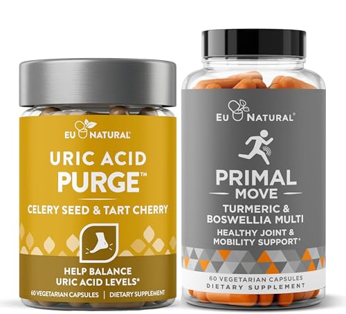 [BRSRA2Q3AB5QYFIU] Uric Acid Purge and Primal Move Bundle - Advanced Whole-Body Joint Health Support for Active Mobility, Flexbility & Comfort