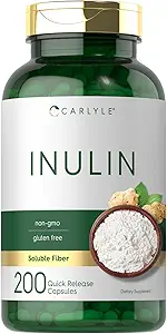 [BRSRMHQZO4NGMAL6] Carlyle Inulin Powder Capsules | 200 Count | Non-GMO and Gluten Free Supplement