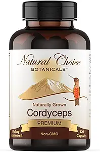 [BRSWYC36OR6GGG36] Organic Cordyceps Mushroom Supplement - 120 Capsules