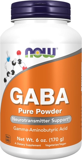 [BRSWIY32BQPQ4GY5] NOW Foods Supplements, GABA (Gamma-Aminobutyric Acid) Powder, Neurotransmitter Support*, 6-Ounce