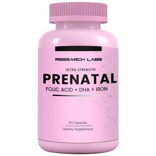 [BRSRO23QDEPRO23Z] Research Labs Prenatal Vitamins for Women: 6X More Bioavailable Methylated Folate Folic Acid MTHF 5 | Supports Brain Development, Healthy Growth