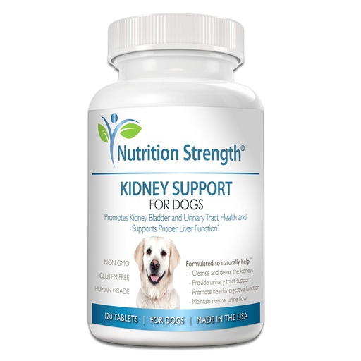 [BRSRA2YEA4HRGE3H] Kidney Support for Dogs - Renal, Bladder and Urinary Tract Health Supplement, Plus Immune and Digestive Support, with Organic Cranberry and Astragalus, 120 Chewable Tablets