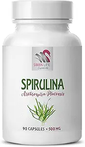 [BRSRAYADBAMRMF35] spirulina - spirulina powder - organic Immune support supplement - SPIRUILINA 500MG - chlorella spirulina, spirulina 500mg capsules, spirulina herbal supplements, chlorella herbal supplements - 1B