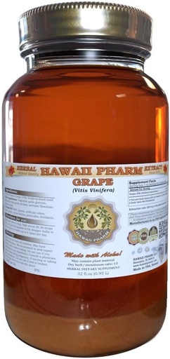 [BRSWIADQAB4GOGD6] Grape Liquid Extract, Grape (Vitis Vinifera) Seed Tincture Supplement 32 oz Unfiltered