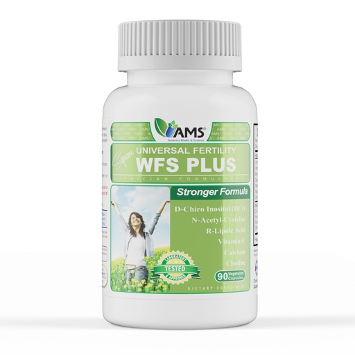 [BRSROGI6OABQKHLX] America Medic & Science WFS Plus Fertility Supplements for Women (90 Capsules) Supports Ovulatory Health | Natural Preconception Vitamins, Reproductive Aid, with D-Chiro Inositol, DHA |15-Day Supply.