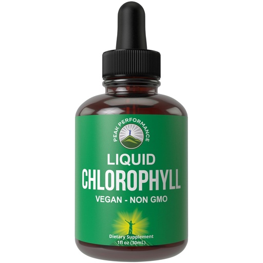 [BRSROCA2A54GK3D7] Chlorophyll Liquid Drops - Ultra High Purity, Alcohol Free, Non-GMO, Gluten Free Liquid Chlorophyll Drops Supplement. Take with Water. Internal Deodorant + Skin Care, Immune, and Digestive Support