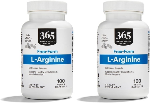 [BRSRAGT7OYCAAHY7] Whole Foods Market, L Arginine 500Mg 100 Veggie Caps (пакет 2)