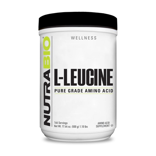 [BRSWIYL2OAHW2FYZ] NutraBio 100% Pure L-Leucine - Muscle Recovery and Support - Naturally Fermented Free Form Amino Acid - Vegan, Non-GMO, Gluten Free - (500 Grams)