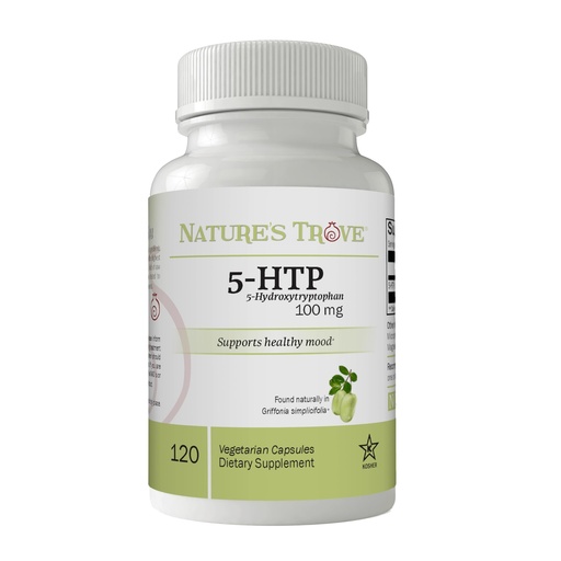 [BRSROAT5AQPQ2H33] Nature's Trove 5-HTP 100mg 120 Vegetarian Capsules