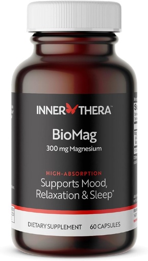[BRSROAQPC4PGC2D4] Magnesium Glycinate & Malate Complex | 300 mg | Chelated for Maximum Absorption | Supports Heart Health, Strong Bones, Muscle, Better Sleep | Gluten-Free, Non-GMO, Vegan, 60 Capsules