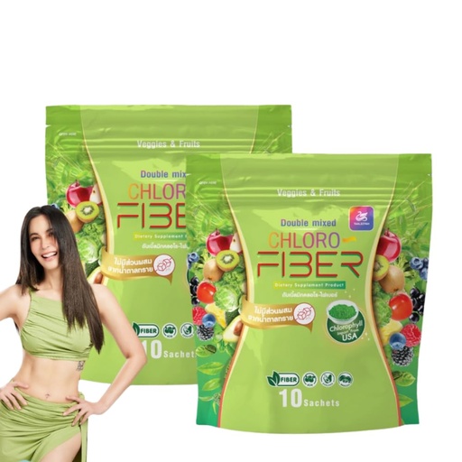 [BRSRAGICOYPG22Q2] Generic YaaleeyahDouble Mixed Chloro-Fiber Veggies&Fruits 1Pcs 10 sachets,Set 2Pcs.