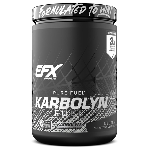 [BRSWIZARDMDAC2LC] EFX Sports Karbolyn Fuel | Fast-Absorbing Carbohydrate Powder | Carb Load, Sustained Energy, Quick Recovery | Stimulant Free | 20 Servings (Neutral)