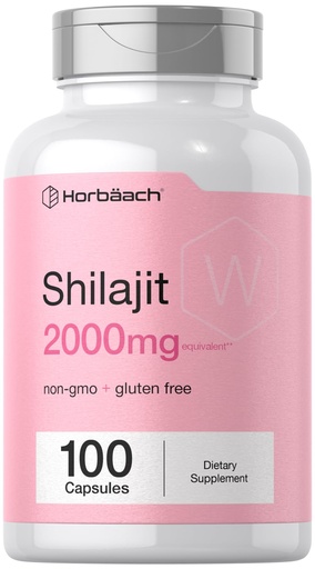 [BRSROEILO57REFLK] Horbaach Shilajit for Women | 100 Capsules | with Fulvic Acid | Non GMO & Gluten Free Supplement
