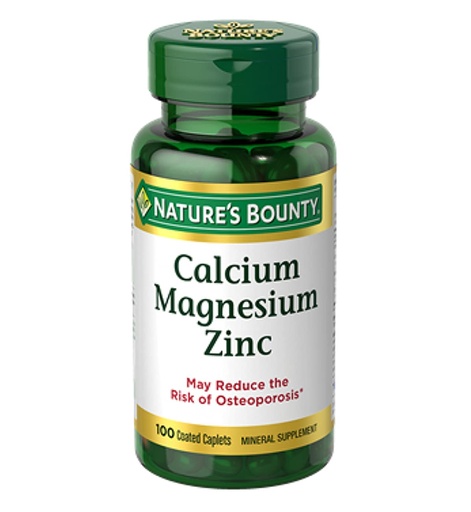 [BRSWIYYOAIDBGE3I] Nature's Bounty Calcium Magnesium Zinc, 100 Count, Pack of 6