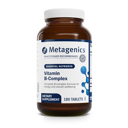 [BRSWIZQOBIAQKD36] Metagenics Vitamin B-Complex - Active B6 & B12 Vitamins with Folate - Supports Energy Metabolism, Stress Response, Homocysteine Balance & Nervous System Health - Vegetarian & Gluten-Free - 180 Tablets