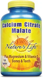 [BRSWIYQAO4GRGCY7] Nature's Life Calcium Citrate & Calcium Malate | 120 ct