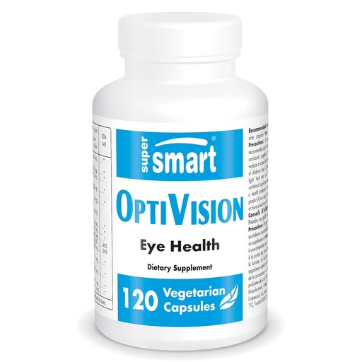 [BRSWIHQBDENQIF3A] Supersmart - OptiVision (Advanced Formula) - with Bilberry Extract, Black Currant, Lutein, Zeaxanthin, Astaxanthin - Eyes Supplement | Non-GMO & Gluten Free - 120 Vegetarian Capsules