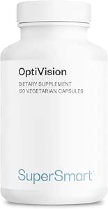 [BRSWIHQBDENQIF3A] Supersmart - OptiVision (Advanced Formula) - with Bilberry Extract, Black Currant, Lutein, Zeaxanthin, Astaxanthin - Eyes Supplement | Non-GMO & Gluten Free - 120 Vegetarian Capsules