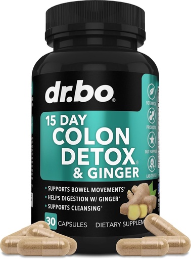 [BRSROBTRPJYBO23Z] Colon Cleanser Detox svaram Pietvīkums - 15 dienu Colon tīrīt tabletes ar ingveru - ātri Natural Laxative, aizcietējums Relief, Bowel kustību papildinājumi zarnu vēdera uzpūšanās Gut Loss Support
