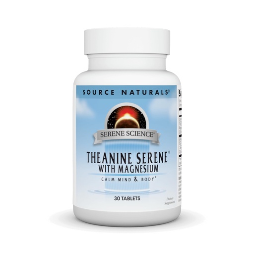 [BRSWIY35BN5BM2TK] Source Naturals Theanine Serene, Calm Mind & Body*, with GABA - Vegetarian Formlua - 30 Tablets