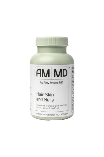 [BRSWYCQTBUHBG3IZ] Amy Myers MD Hair Skin and Nails - Supports Strong Hair, Radiant Skin & Healthy Nails - L-Proline, Horsetail, Hyaluronic Acid - Gluten-Free - 120 Capsules (30 Servings)