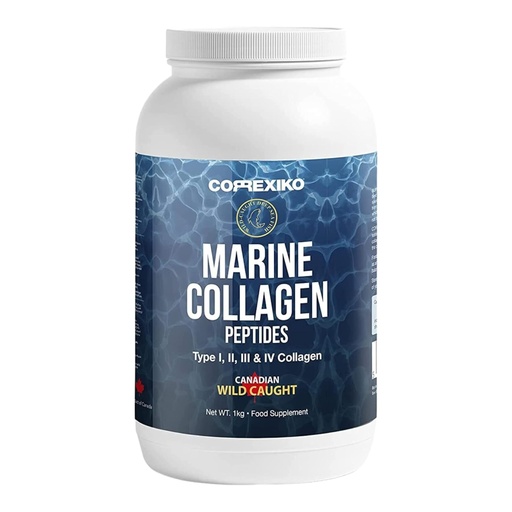 [BRSWYZQNPMJQ423X] Hydrolyzed Marine Collagen Peptides Powder. Canadian Wild-Caught Fish Skin(Not Scales)-Colageno Hidrolizado en Polvo-Vital Protein Supplement for Skin, Hair, Joints and Digestion, Marine Powder (1kg)