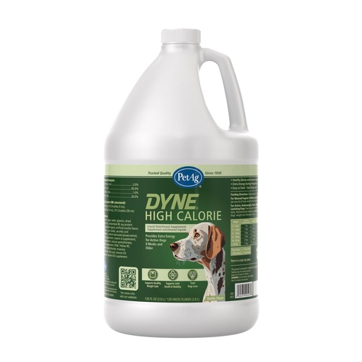 [BRSWEC33DIOWO3L7] PetAg Dyne High Calorie Liquid Nutritional Supplement for Dogs & Puppies 8 Weeks and Older - 1 Gallon - Supports Performance and Endurance - Sweet Vanilla Flavor