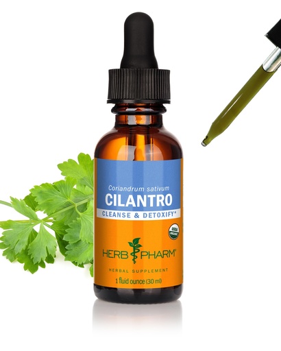 [BRSWIY35AIPB4A3U] Herb Pharm Certified Organic Cilantro Extract Drops for Cleansing and Detoxification Support, 1 Oz