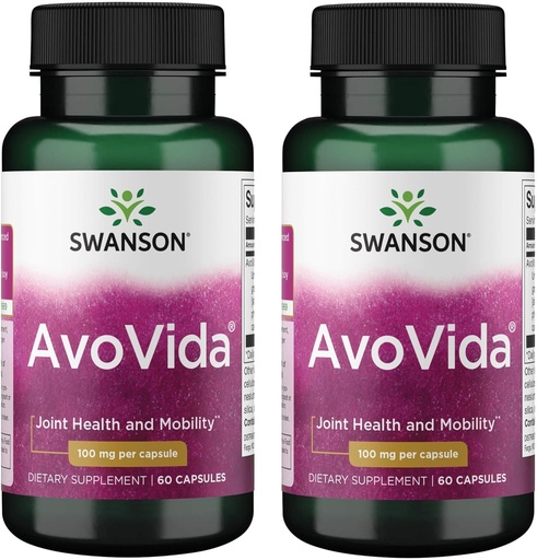 [BRSWGAAKDEPWG33U] Swanson Avovida 100 Milligrams 60 Capsules (2 Pack)