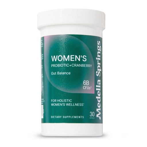 [BRSWYZIYBV6BYDTG] Medella Naturals Women’s Probiotics with Prebiotics and Cranberry - 6 Billion CFU, 4 Targeted Strains for Vaginal Health, pH Balance, Urinary Tract and Digestive Support - 30 Capsules