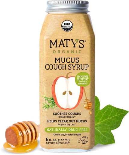 [BRSWGZTQCIOWCHQU] Mays Adult Muscus Cyrup for Dewata & Children 12 Years & Up, Soothing Relief Ivy With Organic Ingredices & Zinc, 6 Fl Oz