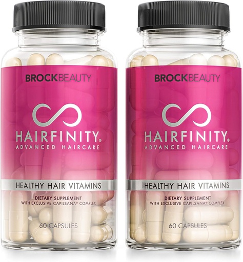 [BRSWIHYQAUORCYDA] Hairfinity Hair Vitamins - Wissenschaftlich mit Biotin, Aminosäuren und einer Vitamin-Ergänzung, die hilft Haarwachstum - Vegan - 120 Veggie Kapseln (2 Monate Versorgung)