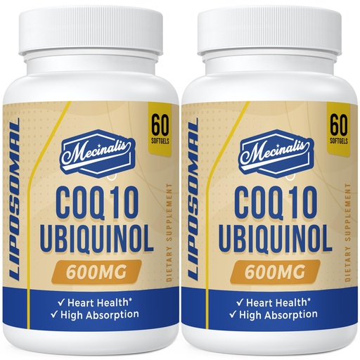 [BRSRO2Y5CMCWCCDH] Liposomal CoQ10 Ubiquinol 600mg Softgels|Superior Absorption Ubiquinol CoQ10 Supplement|Powerful Active Antioxidant Form of Coenzyme Q10|Heart Function & Energy Production|120 Softgels