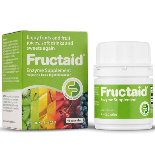 [BRSRMAY6BUPRGHL2] Enzyme Supplement - 45 Capsules, so that You can Enjoy Fruits, Fruit Juices, Soft Drinks, and Sweets Again, Dietary Supplement, Gluten-Free, Lactose-Free