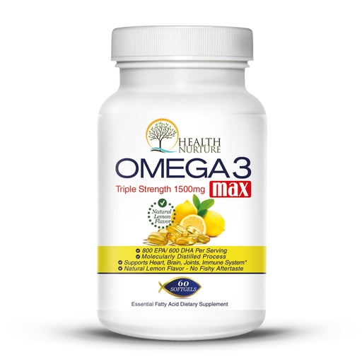 [BRSWIGQMCEMW2FTU] Fish Oil Omega-3 Maximum Strength 1500mg (800 EPA/600 Dha) Pharmaceutical Grade Fish Oil