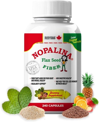 [BRSWIYYZBJ7AY2LK] Nopalina Flax Seed Plus kapslar 240 kapslar