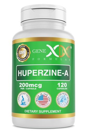 [BRSWYBIBB4BRMYDU] Genex Formulas Huperzine A 200mcg (120 Capsules) | Nootropic Supports Memory, Focus, and Cognitive Health - Non-GMO, Gluten Free, Vegetarian