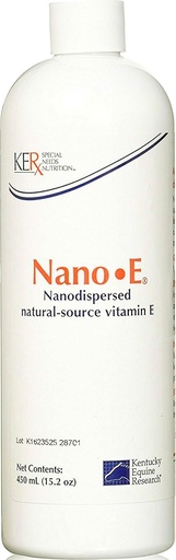 [BRSWGGICBF7QYF3B] Kentucky Equine Research Nano -E: Natural Source Vitamin E Antioxidant for Horses, 450 mL