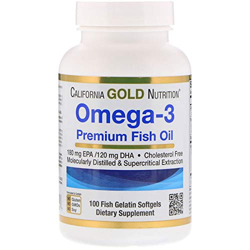 [BRSWGBTQPINBO2T2] California Gold Nutrition Omega-3 Premium Fish Oil by California Gold Nutrition, Concentrated Formula with EPA & DHA, Support for Optimal Lipid Profile, Gluten Free, 100 Fish Gelatin Softgels - 2 Pack