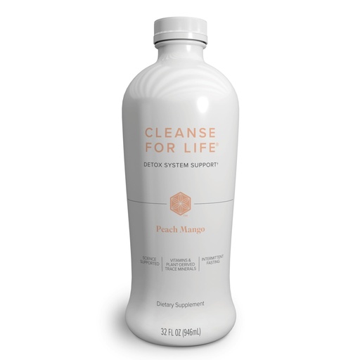 [BRSRMGA2BF5QGC3U] Isagenix Cleanse for Life - Detox System Support with Vitamins & Minerals - Support Healthy Metabolism with Antioxidant Supplement - Gluten & Soy Free Cleanse Drink - Peach Mango, 32 Oz