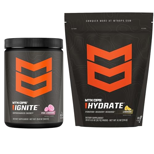 [BRSRAGL6CIIRG3D6] MTN OPS Ignite Pink Lemonade + Hydrate Lemoande Bundle