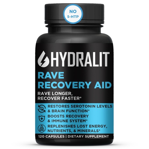 [BRSROATYAB7GMHTF] Rave Recovery Aid Vitamins After Party Relief Pills Music Festival Accessories Rave Essential No 5-HTP Supplement Electrolytes Hydration Better Mornings Serotonin Energy Hangover 120 Capsules