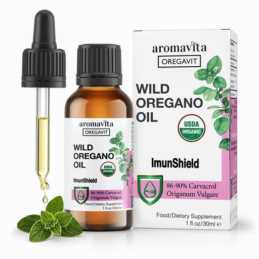 [BRSRAY36BMBQAFAY] ImunShield Wild Oregano Oil Drops – 86–90% Carvacrol, Liquid Oil of Oregano, Adjustable Intake, Immune & Gut Support*, Greek Origin, 1 fl oz