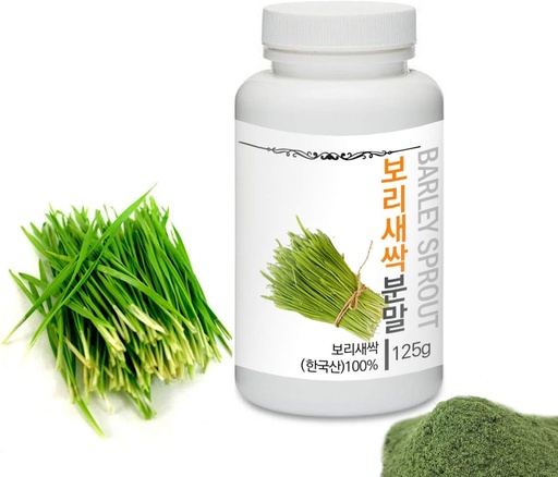 [BRSWGBQOAV5RYE3L] [Medicinal Herbal Powder] Prince Natural Barley Sprout Powder/프린스 보리새싹분말, 4.4oz / 125g (Barley Sprout/보리새싹)
