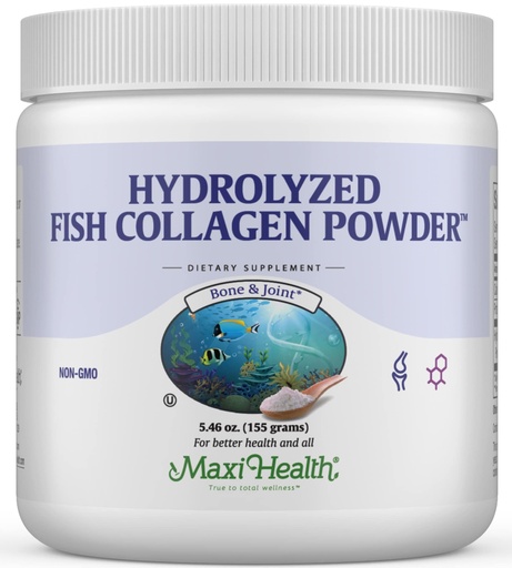 [BRSWYEAOOAIAEA3B] Maxi Health Collagen Peptides Powder – Type I Unflavored Marine Powder Collagen for Women & Men - Wild-Caught Protein Supplement for Joints, Skin, Hair & NailNails (5.46 oz)