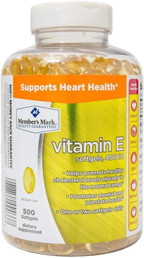 [BRSWKYQGAIFWCGDC] Member's Mark Vitamin E 400 IU Dietary Supplement (500 Count)