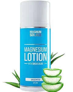[BRSW2GIPPMCQIFLZ] Magnesium Lotion with Aloe & Shea – Apply to Legs – Alternative to Topical Magnesium Cream