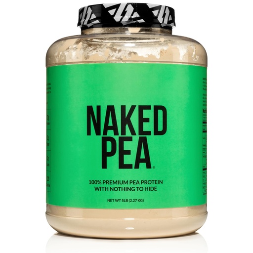 [BRSWIHALBIOBGGA7] NAKED Pea - 5LB 100% Pea Protein Powder from North American Farms - Unflavored Vegan Pea Protein Isolate - NSF Certified, Plant Protein Powder, Easy to Digest - 76 Servings