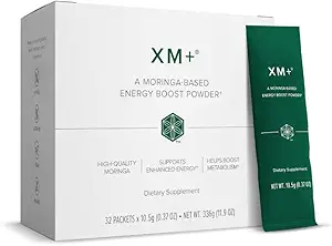 [BRSRO2YDCUBQMADH] Isagenix XM+ - Natural Energy Support Drink Powder - Infused with Green Tea - Made with Shade-Dried Moringa Leaves - Individual Serving Packets (32 Servings)